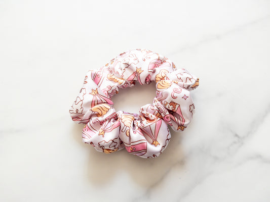 Satin Fantasy Park Day Scrunchie
