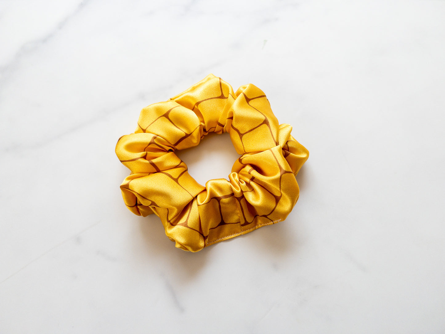 Satin Yellow Brick Road Scrunchie