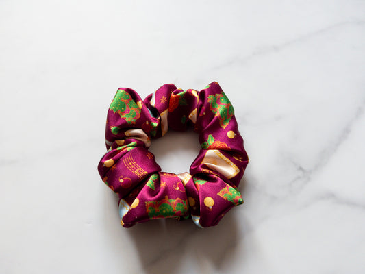 Satin Enchanted Christmas Scrunchie