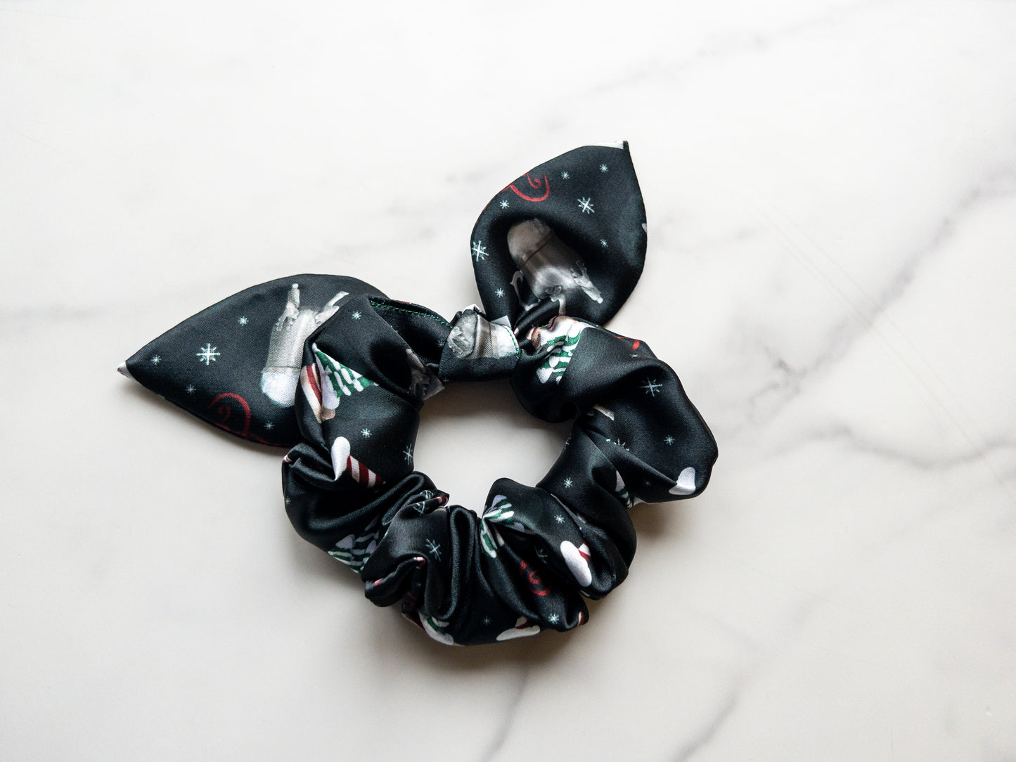 Satin Believing Is Seeing Bow Scrunchie