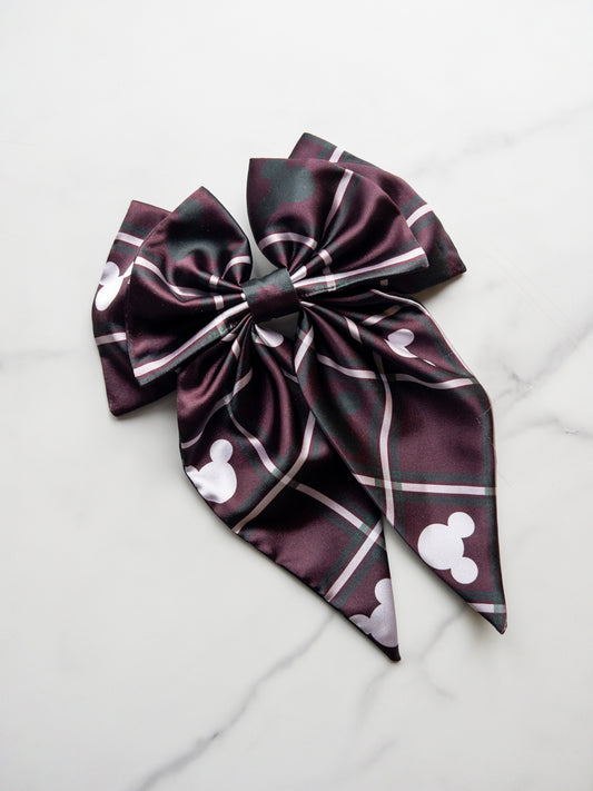 Mousey Plaid Eloise Bow