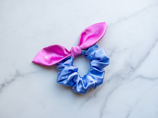 Satin Miracles Take A Little Time Bow Scrunchie