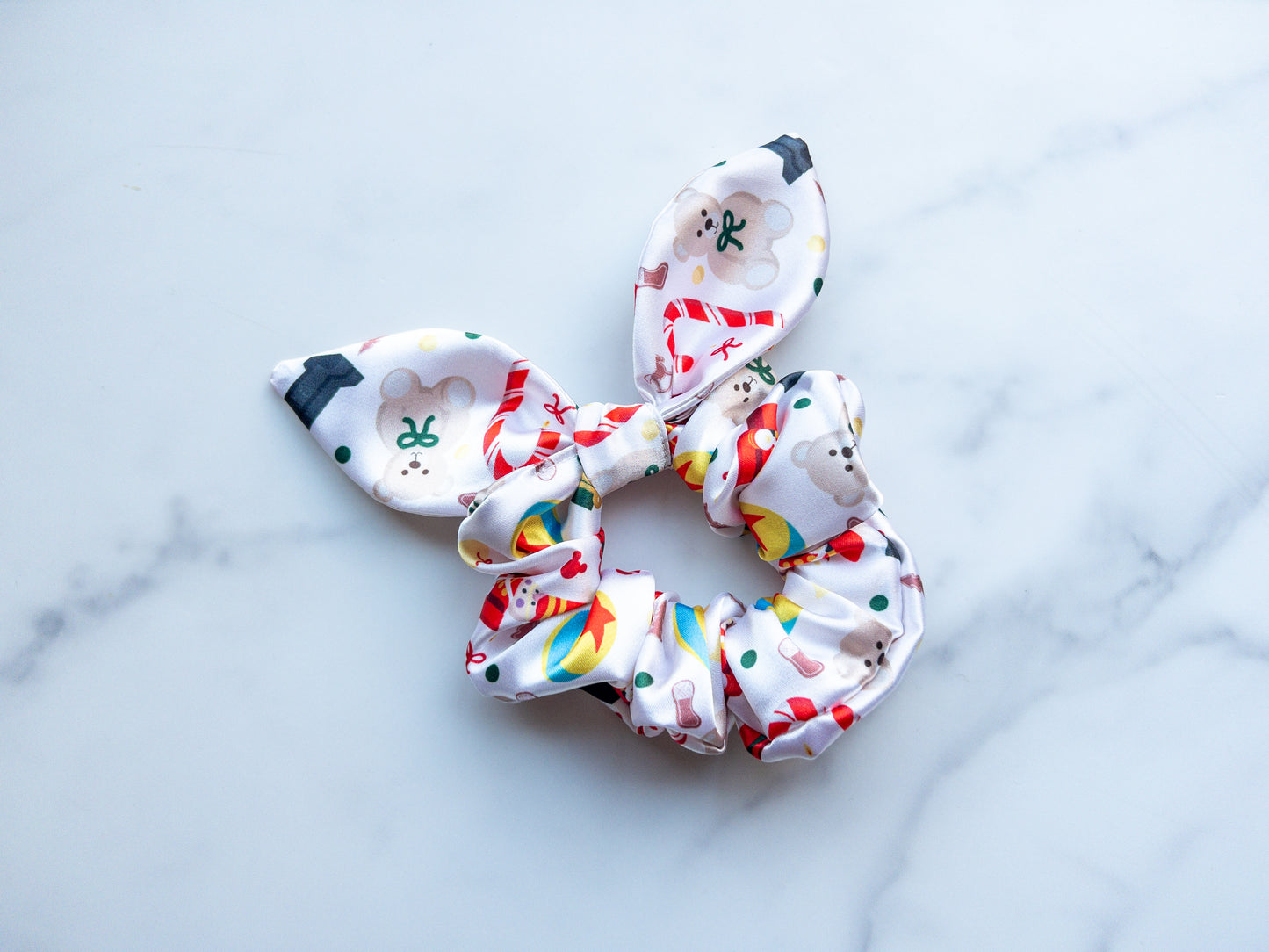 Satin Main Street Toyland Bow Scrunchie