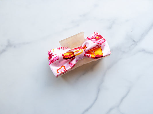 Tres Extraordinaire Satin Bow Claw Clip