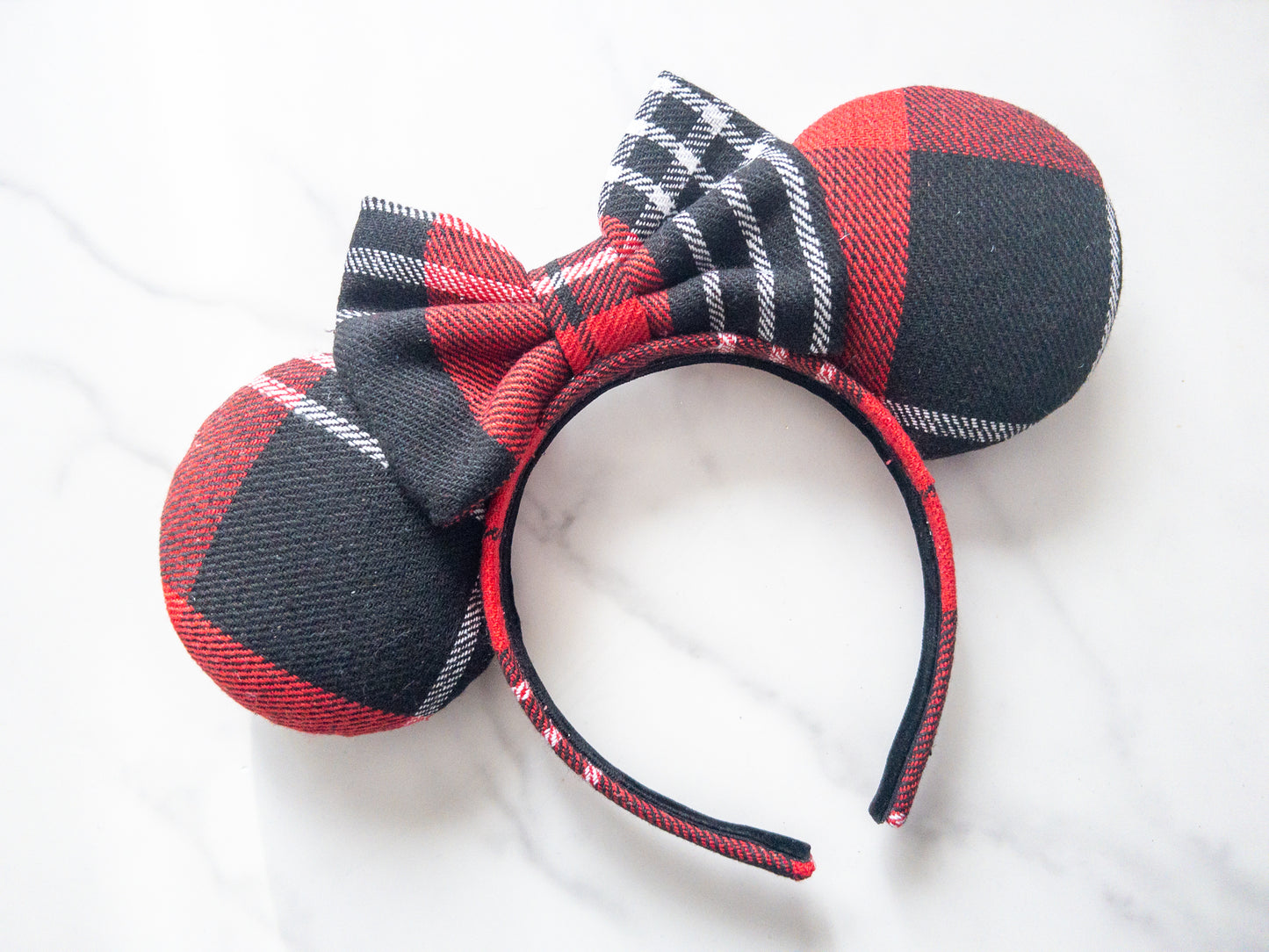 Cozy Christmas Plaid Ears