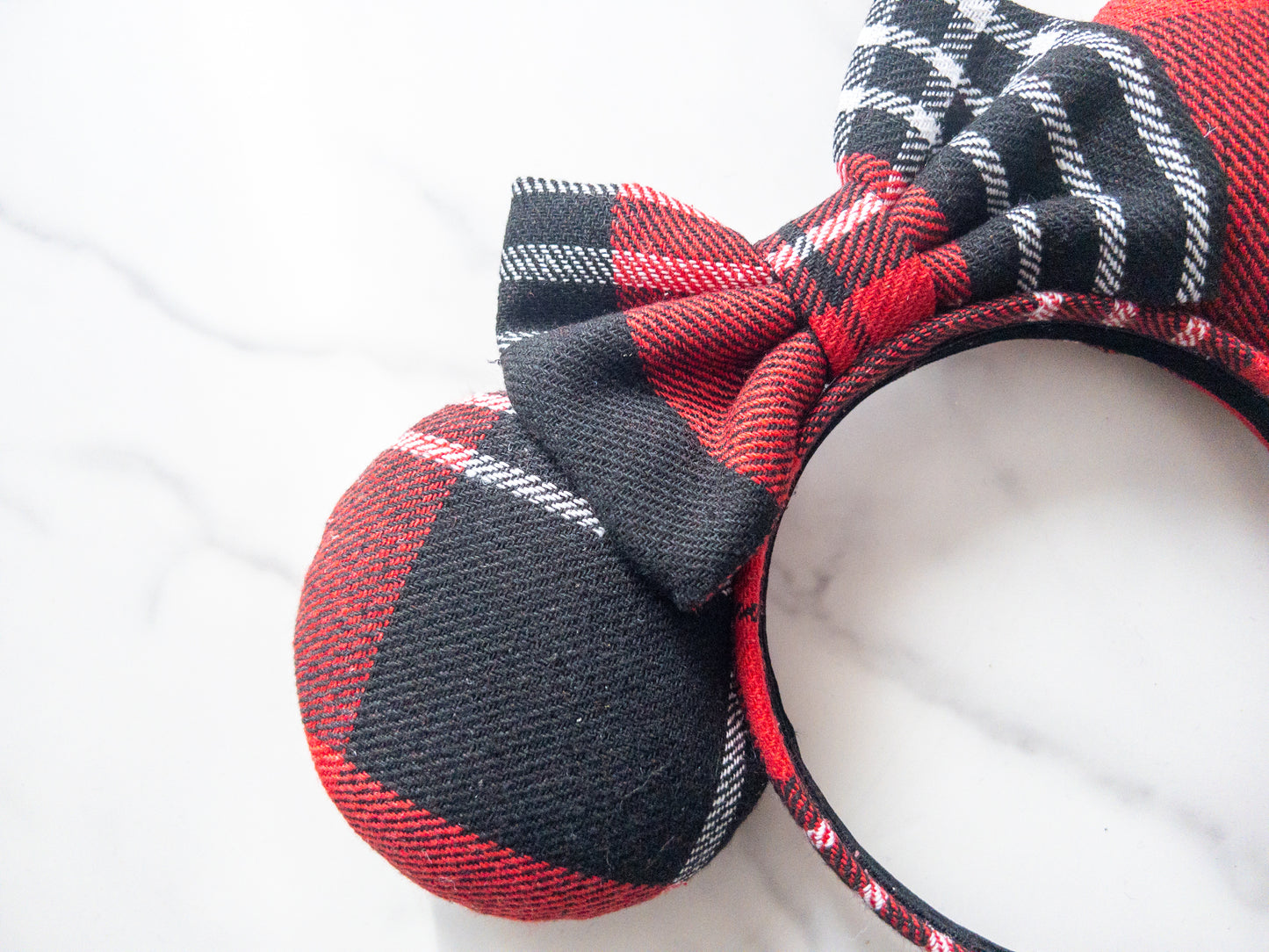 Cozy Christmas Plaid Ears