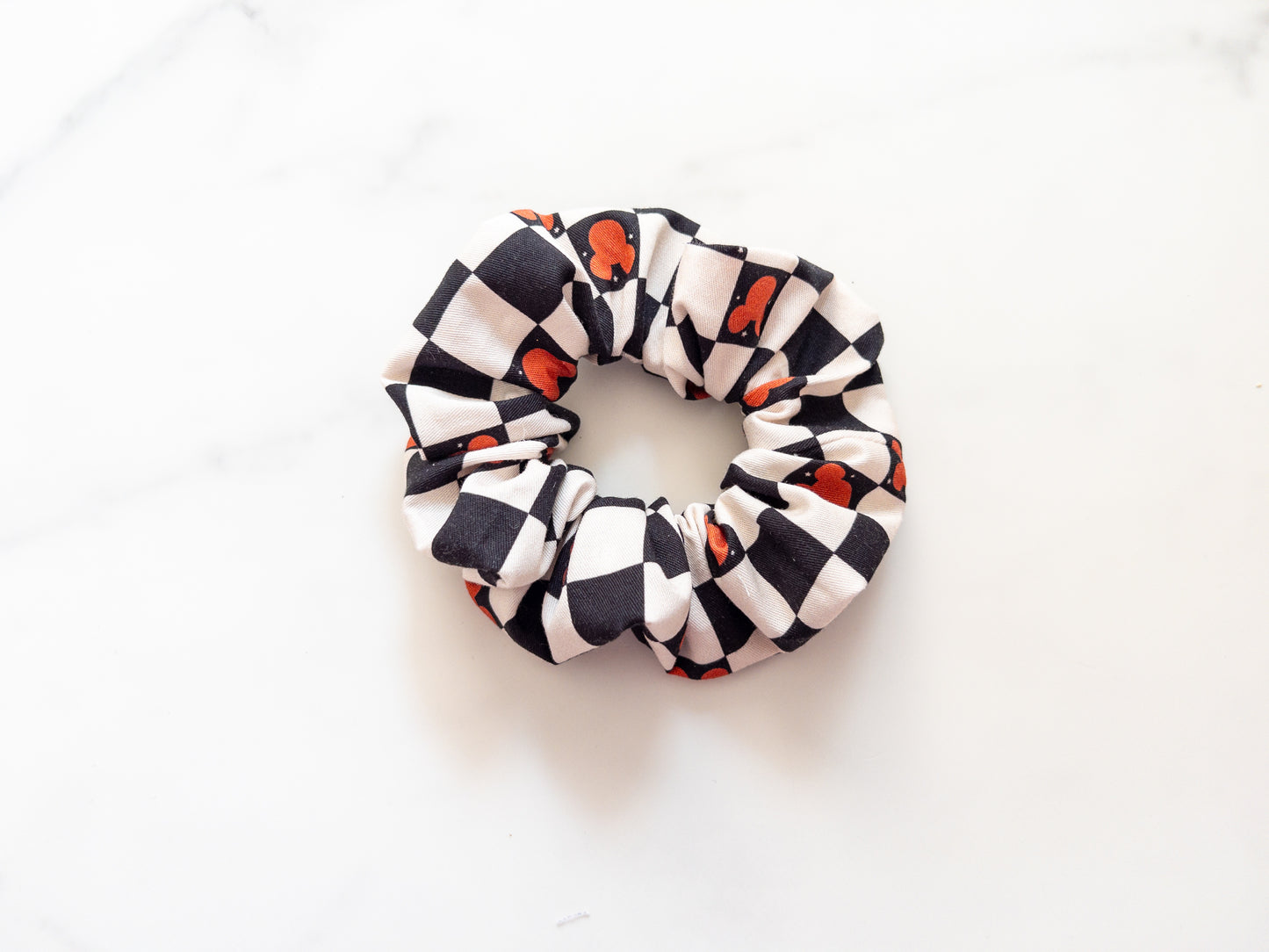 Halloween Checkered Magic Scrunchie