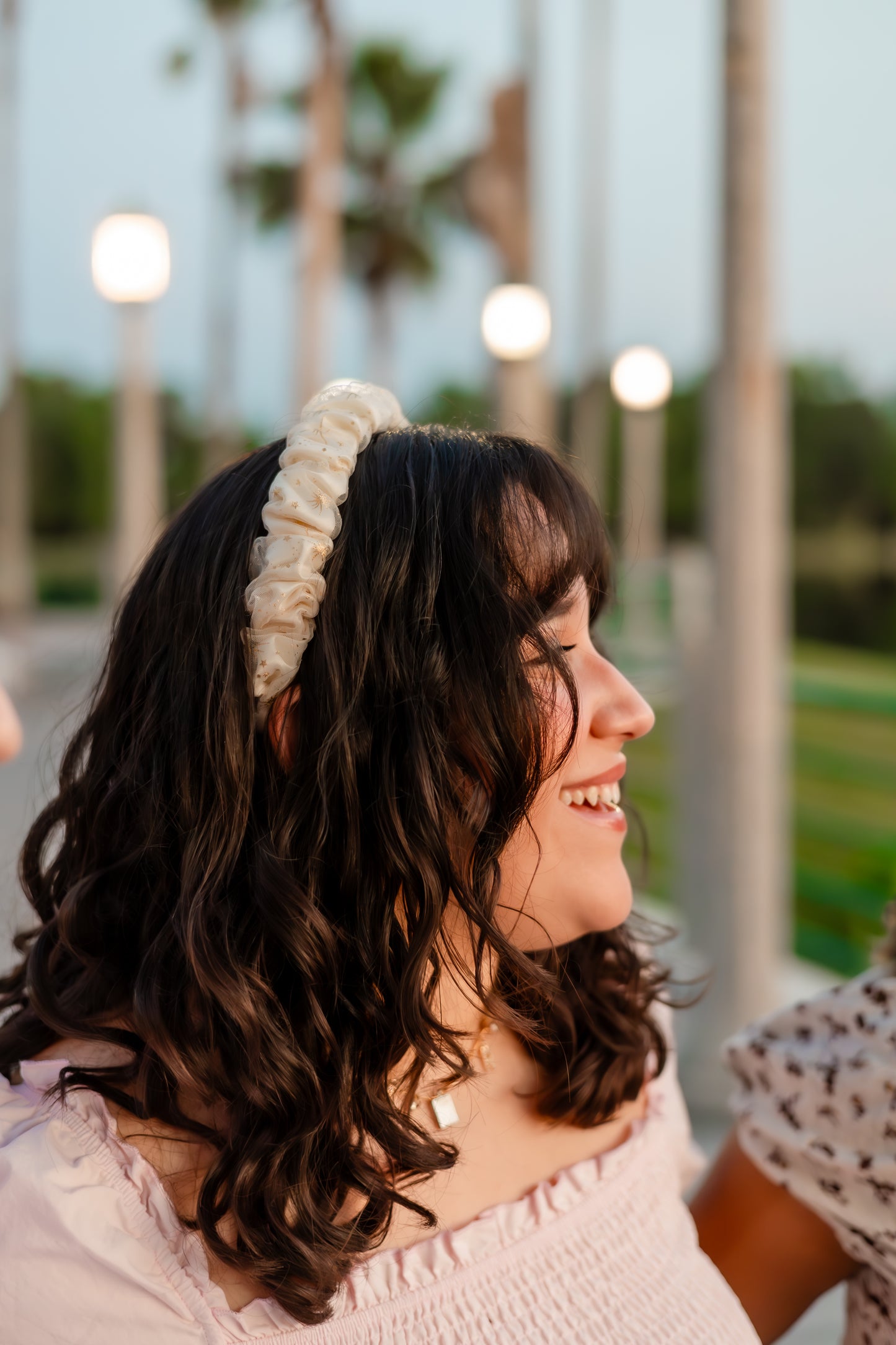 Gold Pixie Dust Scrunchie Headband