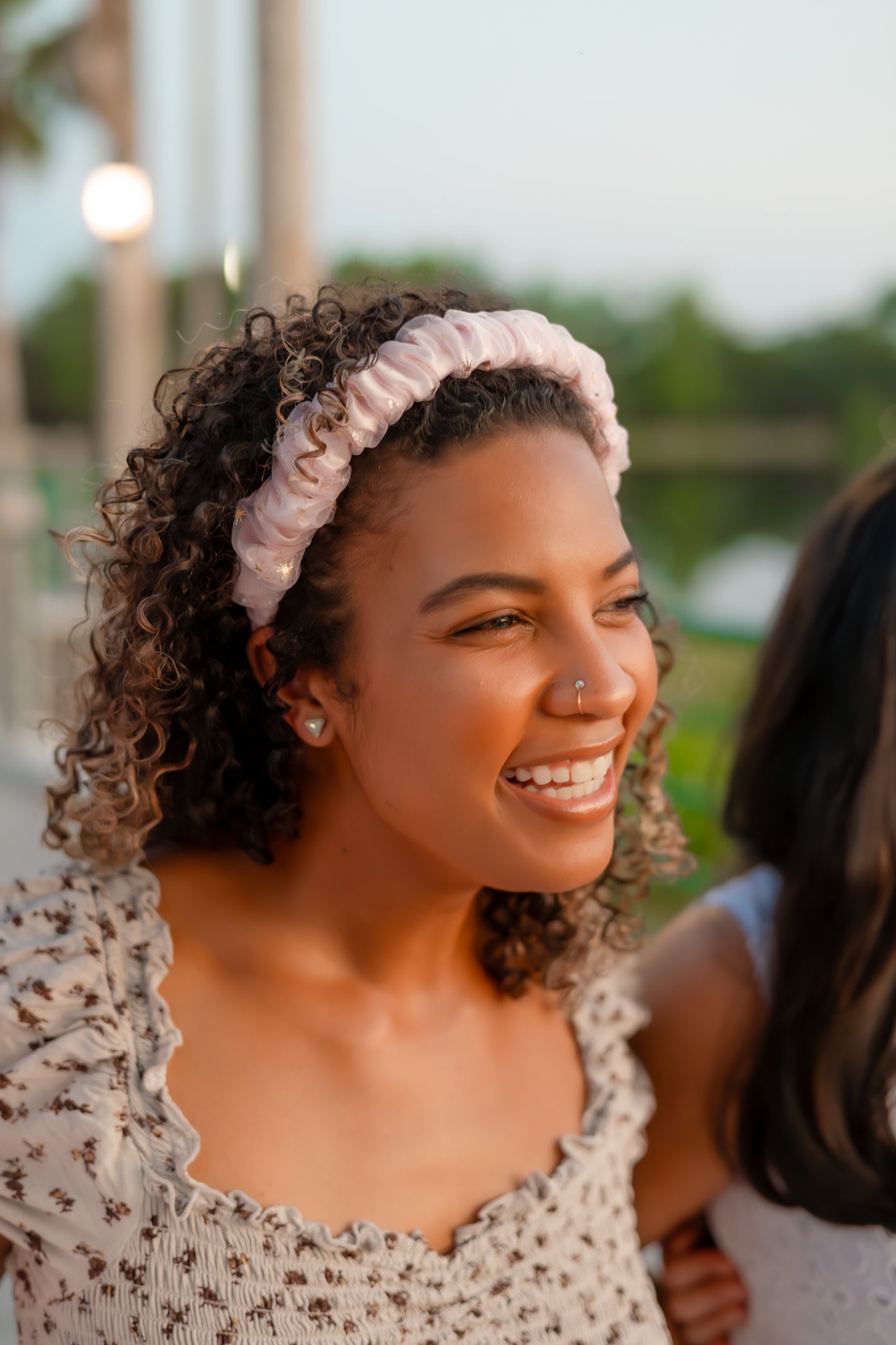 Gold Pixie Dust Scrunchie Headband