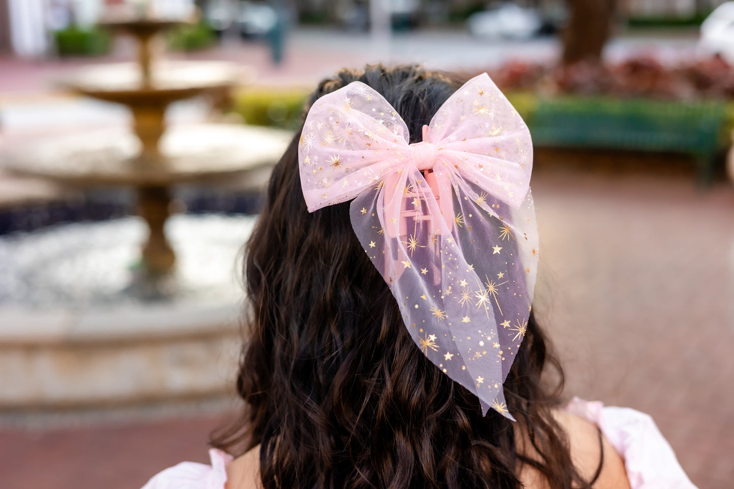 Pixie Dust Bow Claw Clip