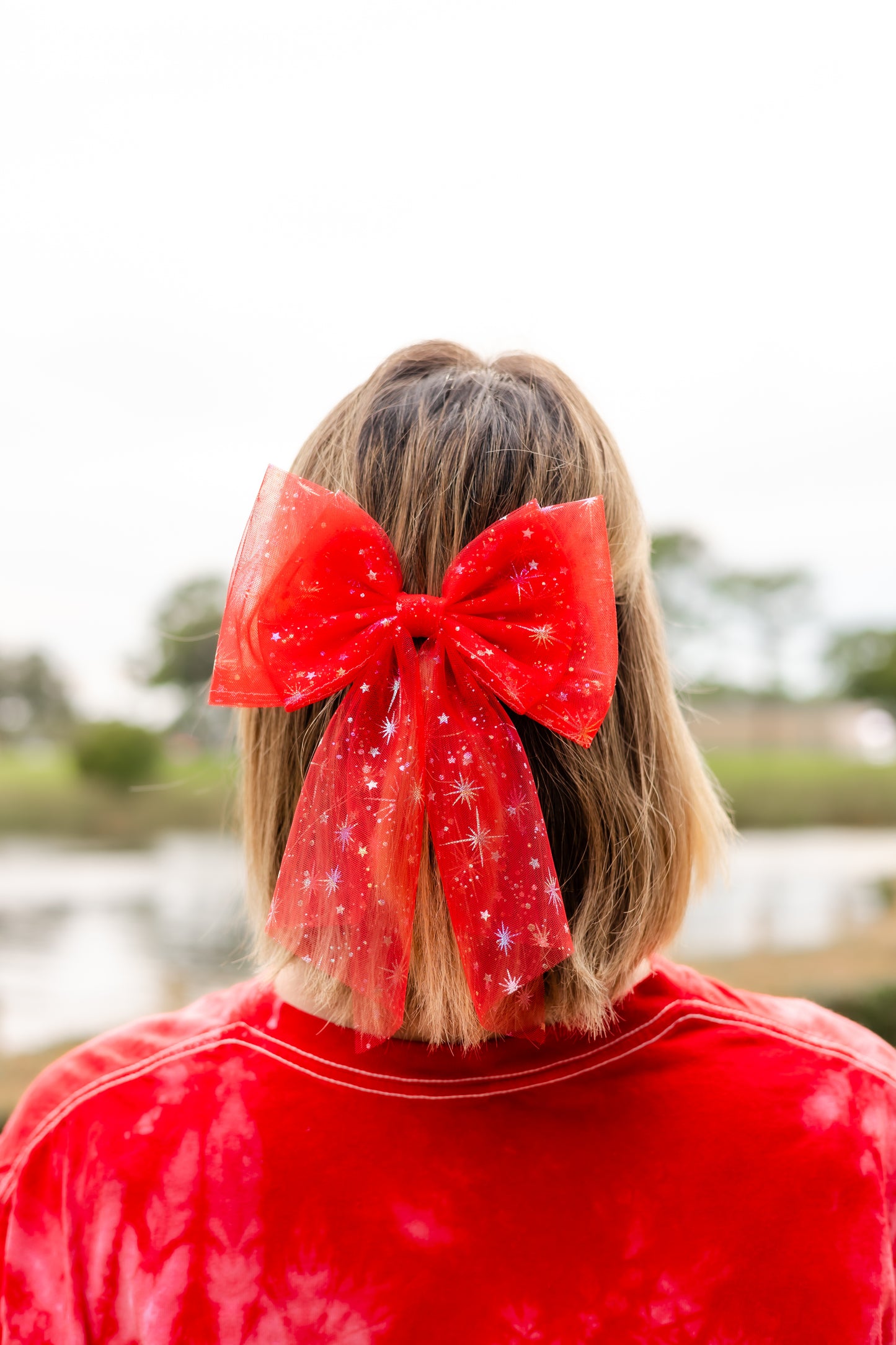 Seasonal Pixie Dust Tulle Hair Bow