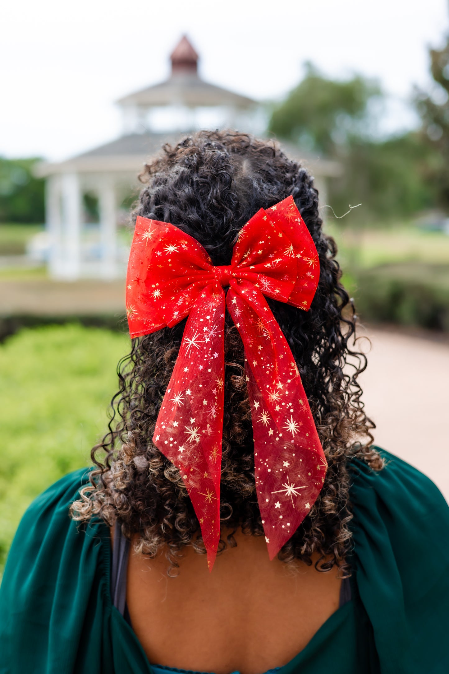 Seasonal Pixie Dust Tulle Hair Bow