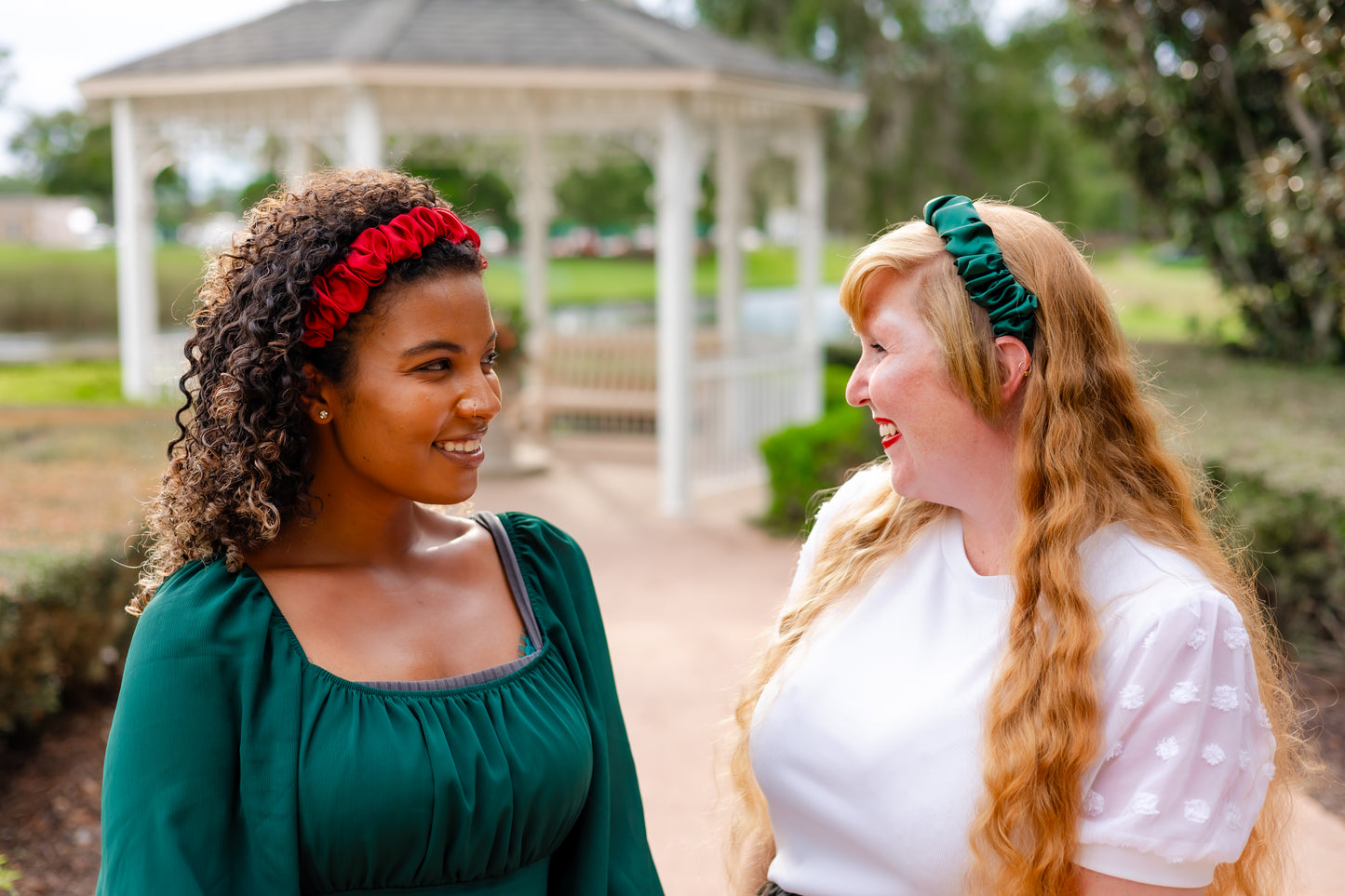 Seasonal Satin Scrunchie Headbands