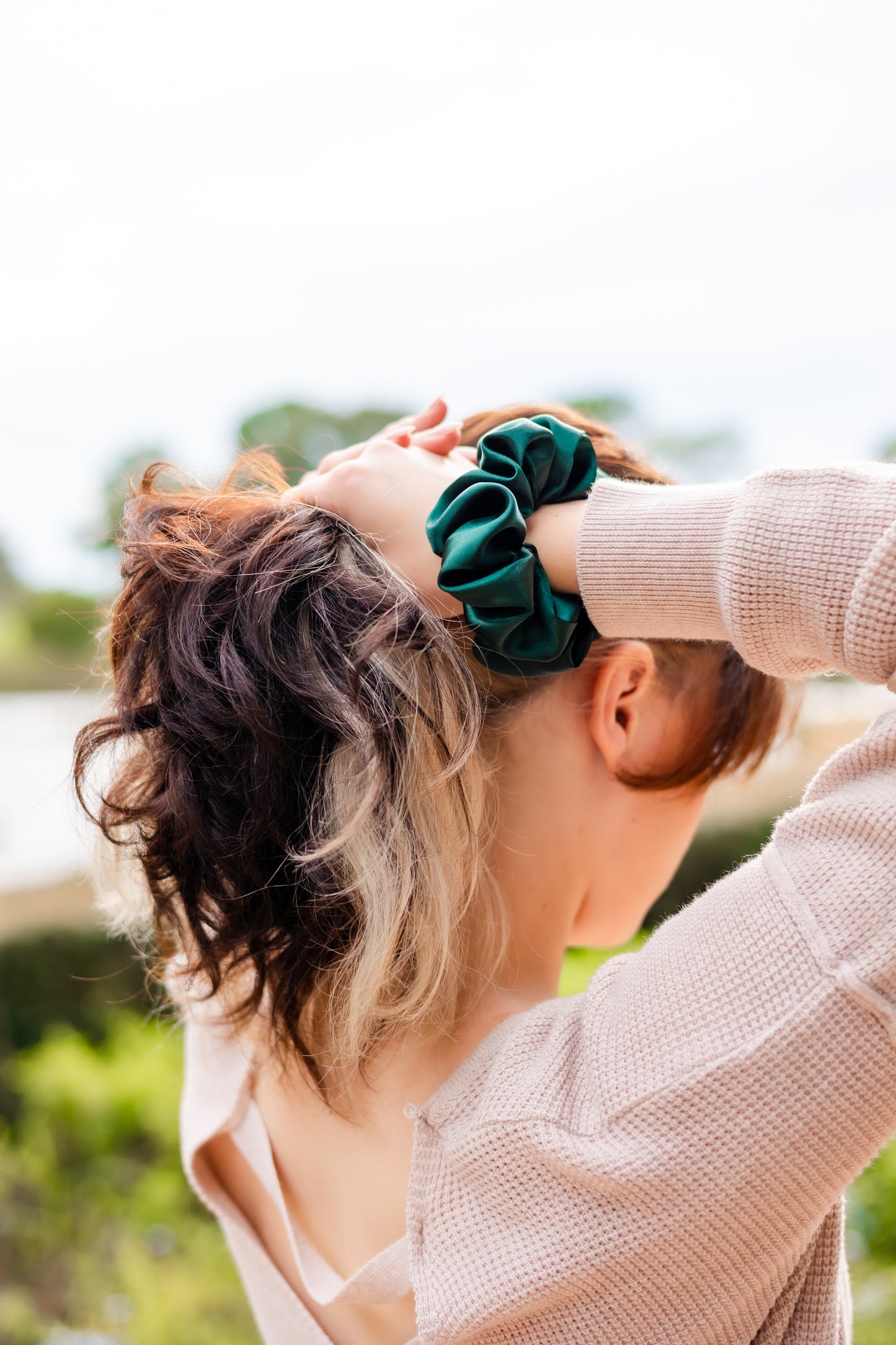 Seasonal Satin Scrunchies