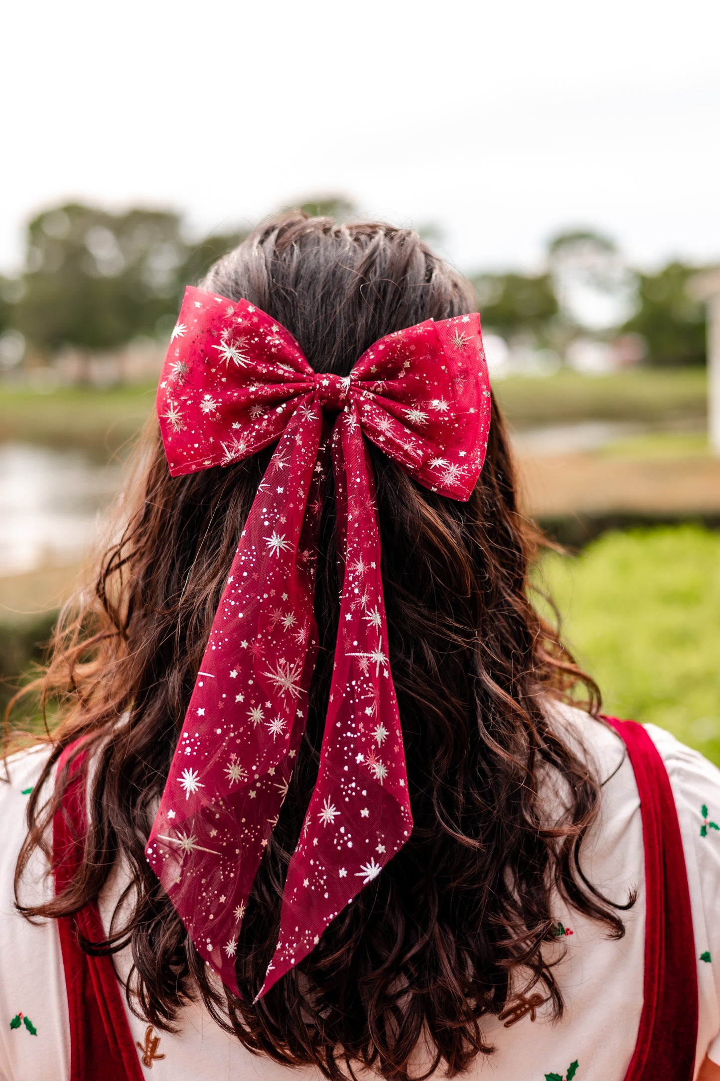 Seasonal Pixie Dust Tulle Hair Bow