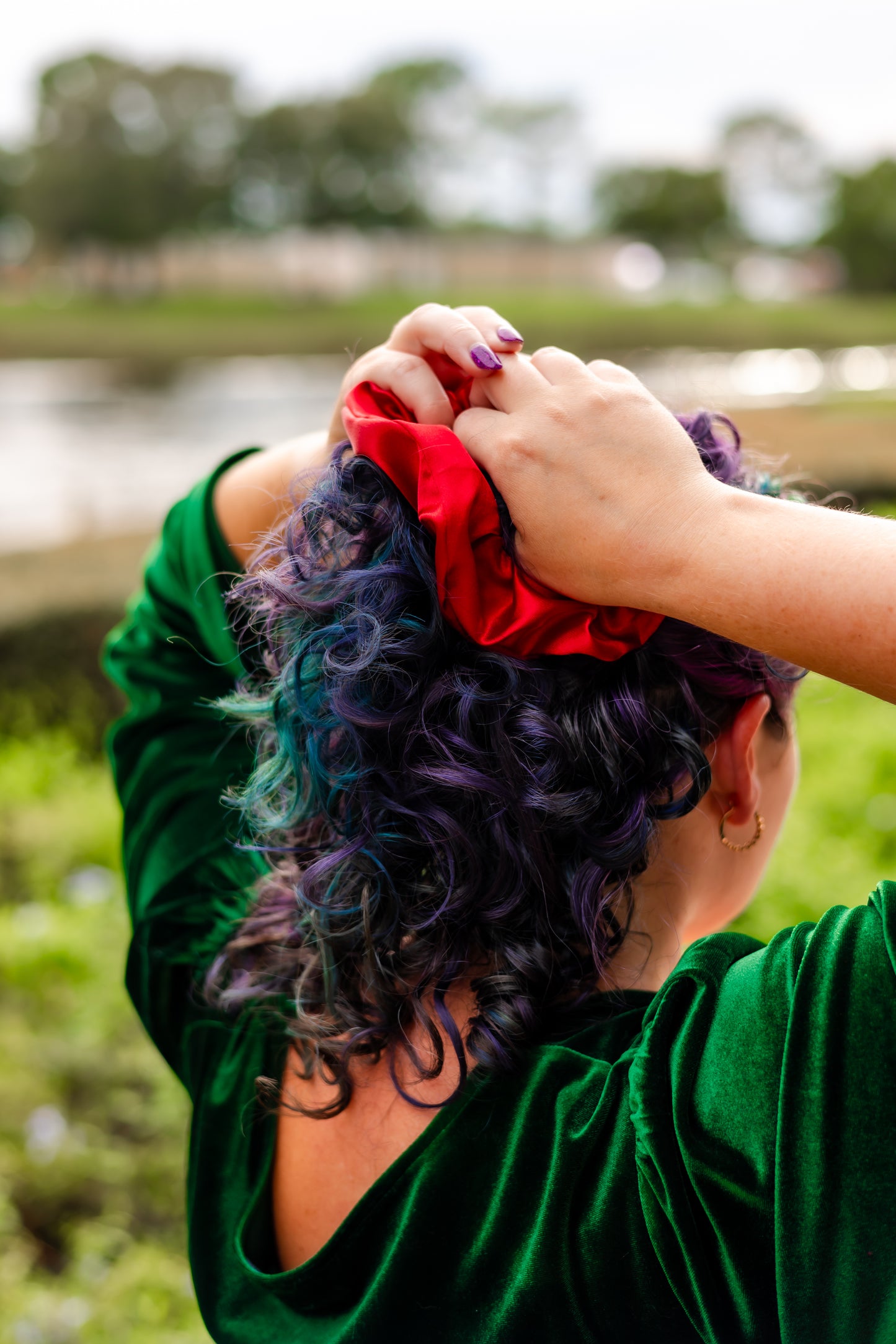 Seasonal Satin Scrunchies