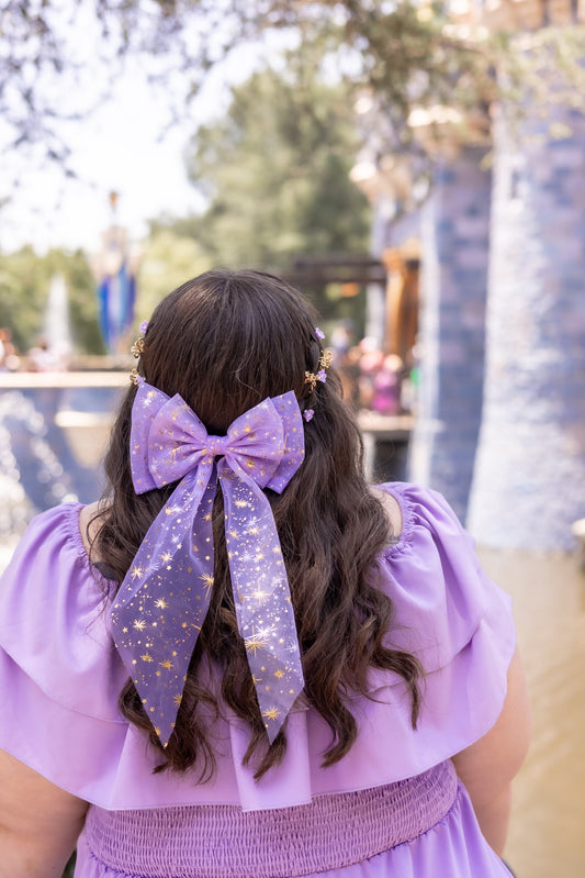 Pixie Dust Tulle Hair Bow (17 colors available!)