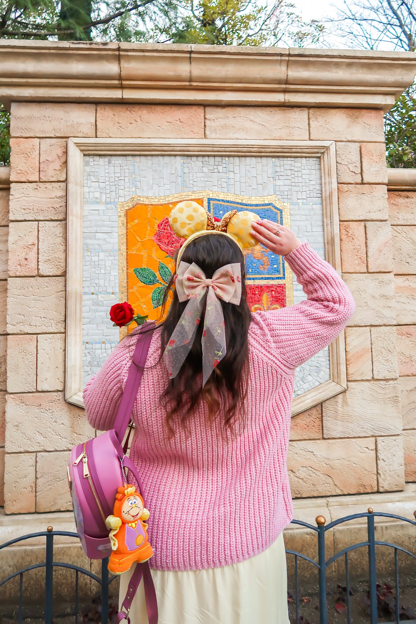 Enchanted Rose Tulle Hair Bow