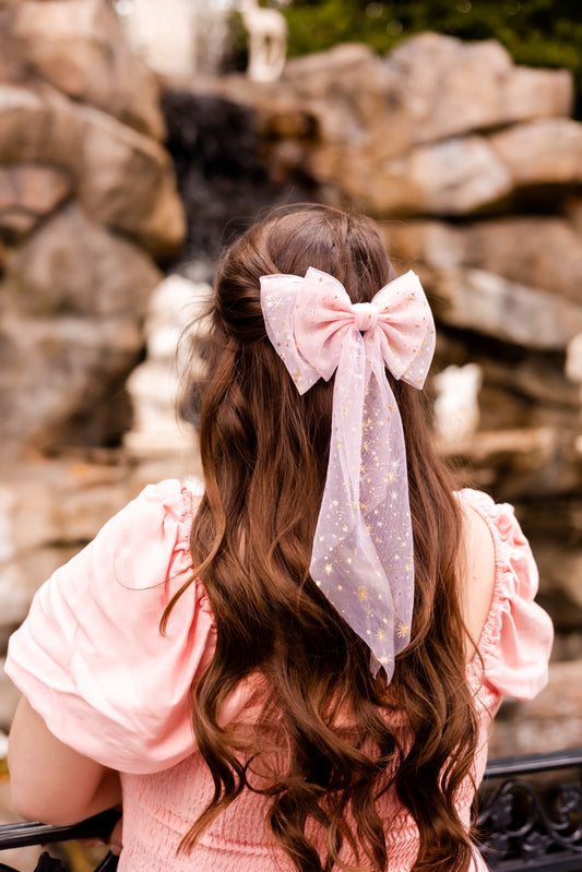 Pixie Dust Tulle Hair Bow (23 colors available!)