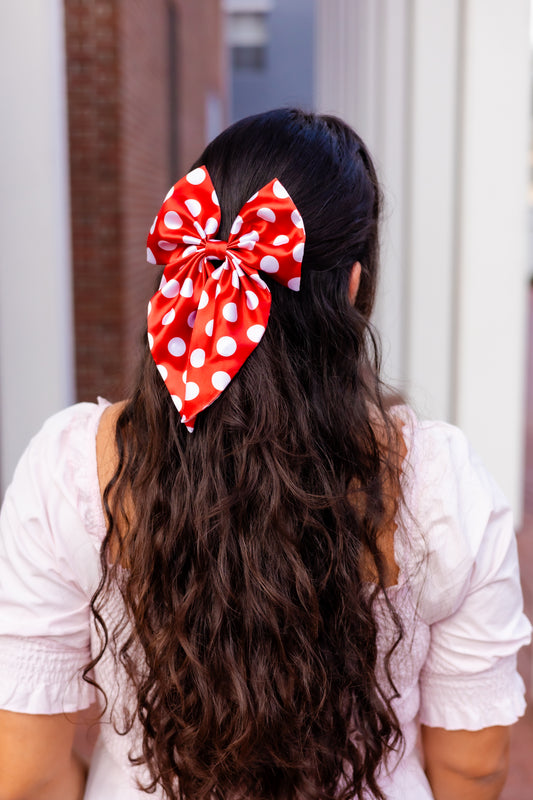 Dotted Noelle Bow