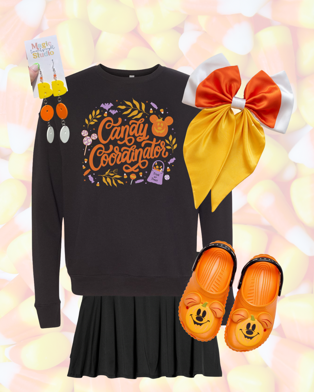 Candy Corn Eloise Bow