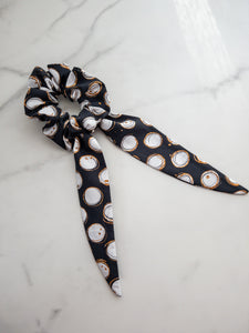 NYE Dots Long Tail Scrunchie