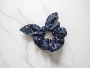Galactic Floral Bow Scrunchie