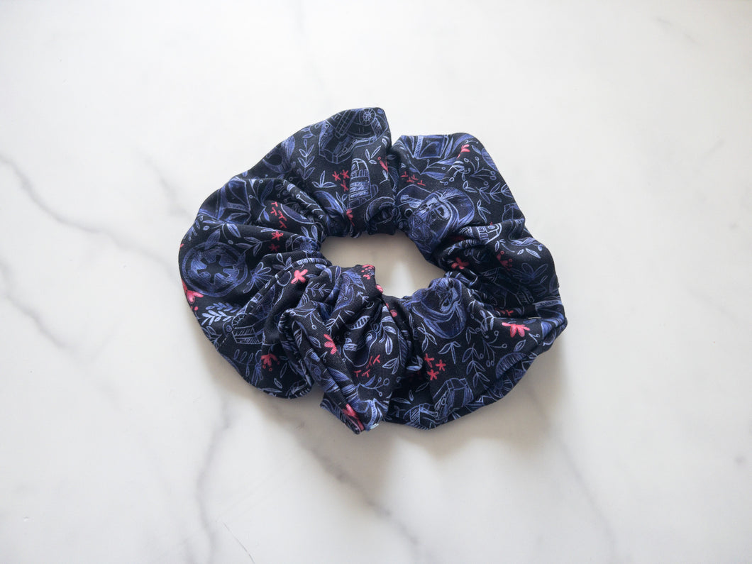 XL Galactic Floral Scrunchie