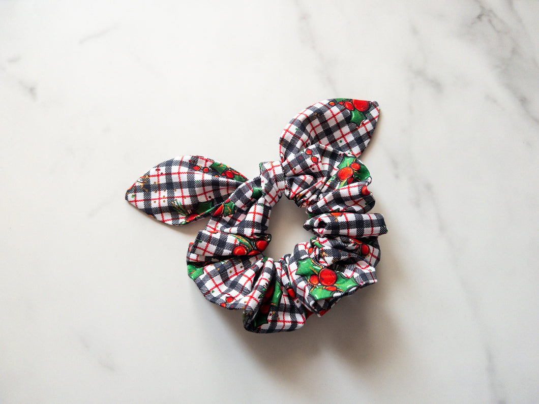 Holly Jolly Bow Scrunchie