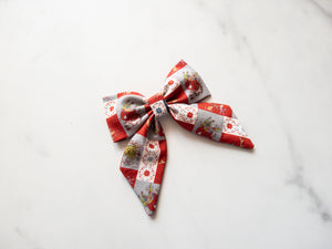 Mean One Patches Hair Bow