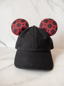 Mousey Plaid Ear Hat