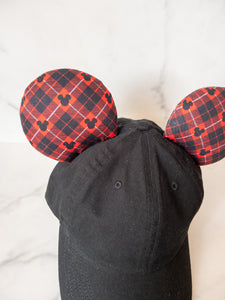 Mousey Plaid Ear Hat