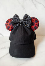 Load image into Gallery viewer, Mousey Plaid Ear Hat
