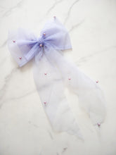 Load image into Gallery viewer, Pearl Tulle Hair Bow
