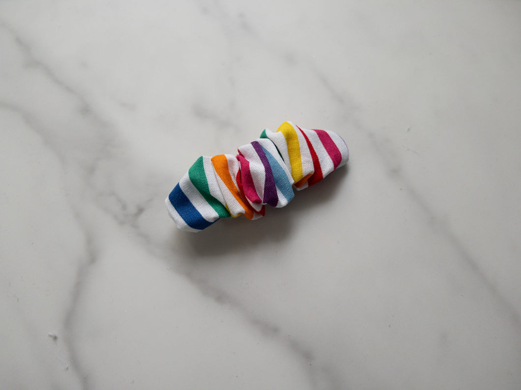 Pride Stripes Scrunchie Barrette