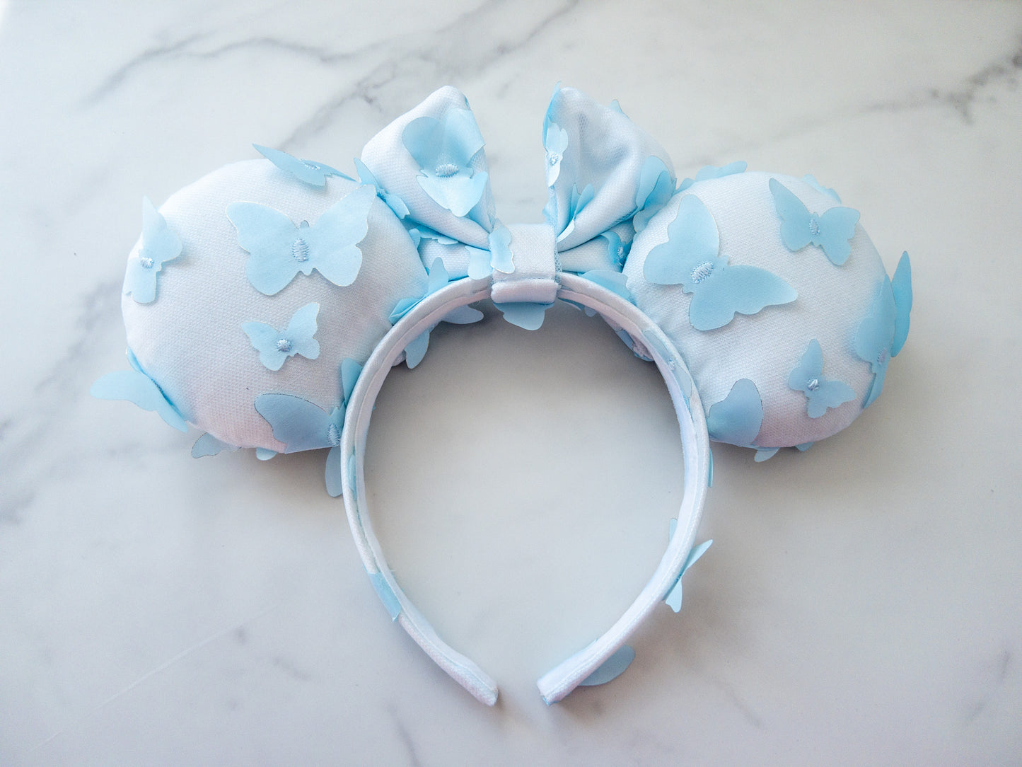 Something Blue Butterfly Ears (MADE TO ORDER)