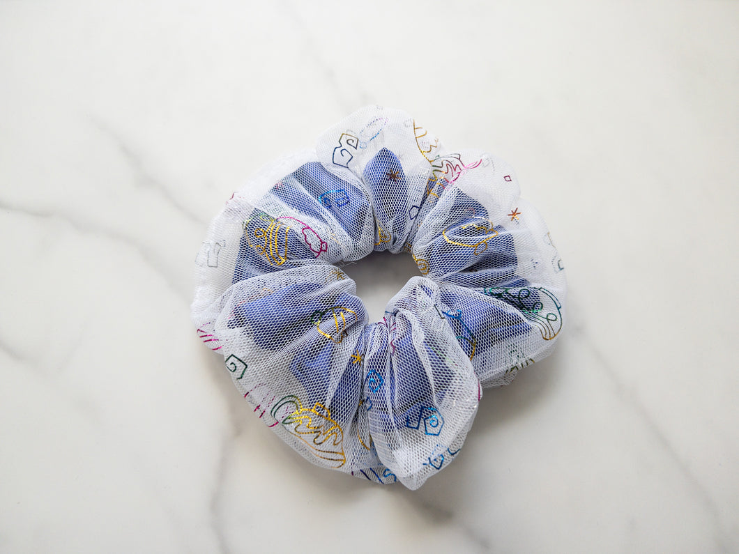 Teacup Tulle Scrunchie